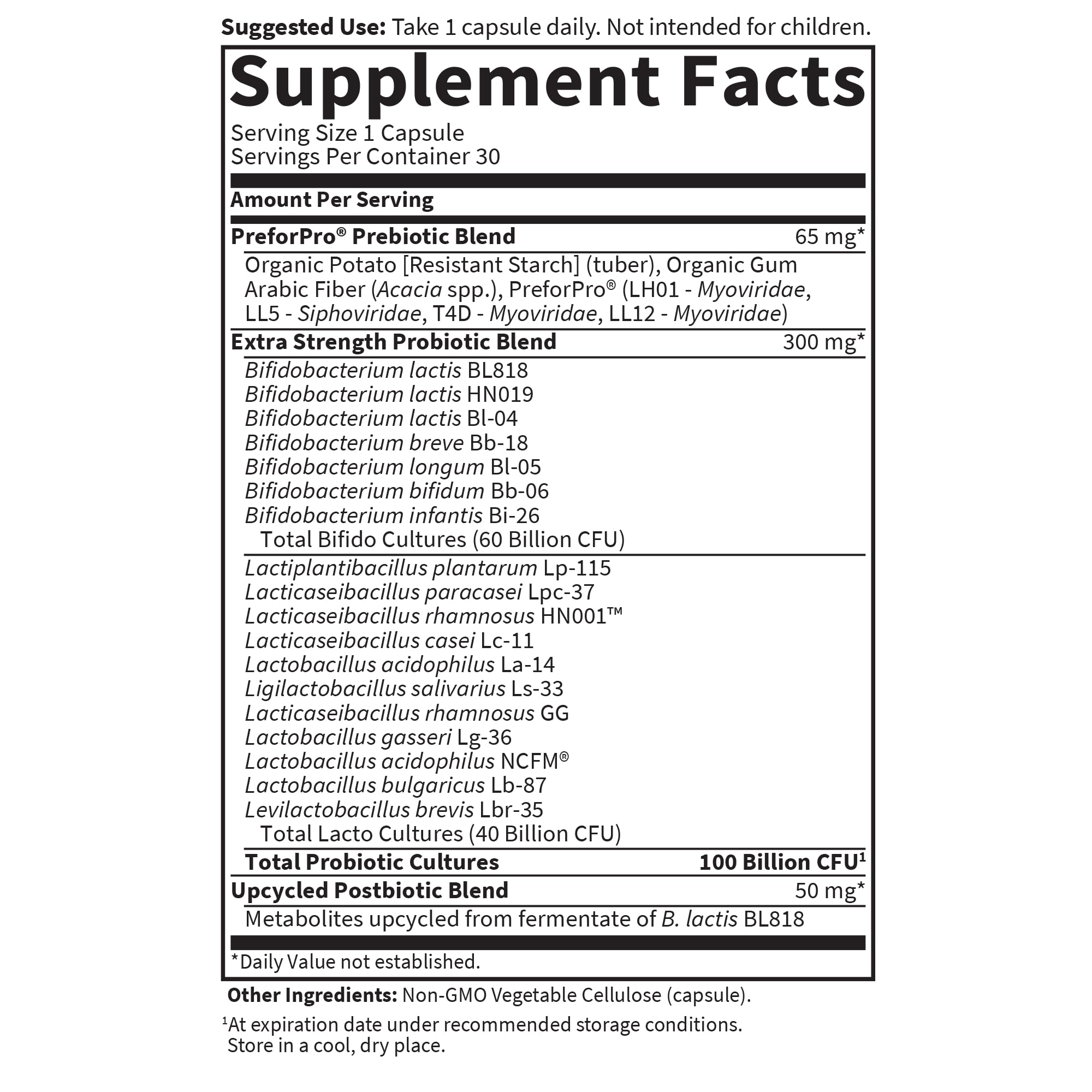 Garden of Life Dr. Formulated Pre, Post & Probiotics 100 Billion CFU, 30ct | Pre, Post & Probiotic Once Daily Supplement for Women & Men, Extra Stength, 30 Day Supply