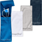 MagicFiber Soft Microfiber Glasses & Sunglasses Pouch Case, Eyeglass Bag