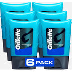 Gillette After Shave Gel for Men, Aftershave for Men, After Shave Lotion for Men, Calms, Soothes and Refreshes Sensitive Skin, Light Fragrance, 2.5 oz, Pack of 6, After Shave Cologne Men, Aftershave