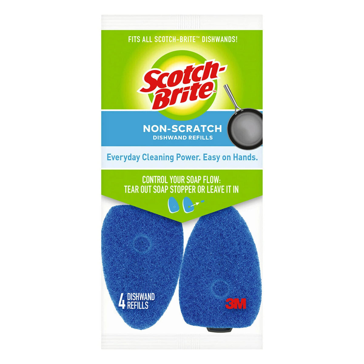 Scotch-Brite Non-Scratch Dishwand Refills, 4 Refills