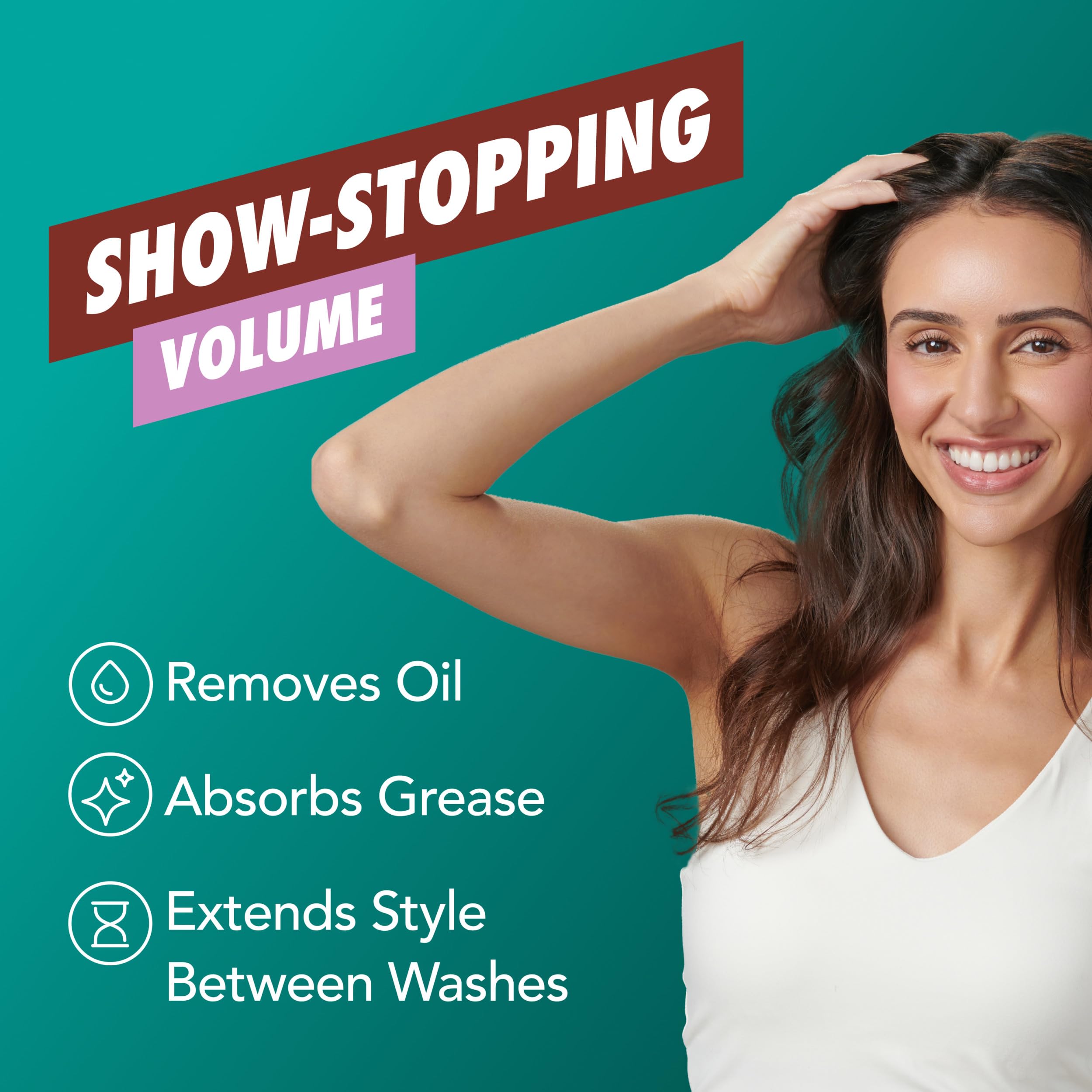 Batiste Volumizing Dry Shampoo for Added Body and Texture, 5.71 Oz | For Fresher, Fuller, Voluminous Hair; Refresh Hair and Absorb Oil Between Washes; Waterless Shampoo