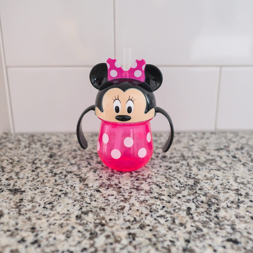 Buy now The First Years Disney Minnie Mouse Trainer Straw Cup - Disney Toddler Cups with Straw - 9 Months and Up - 7 Oz at indiglob india