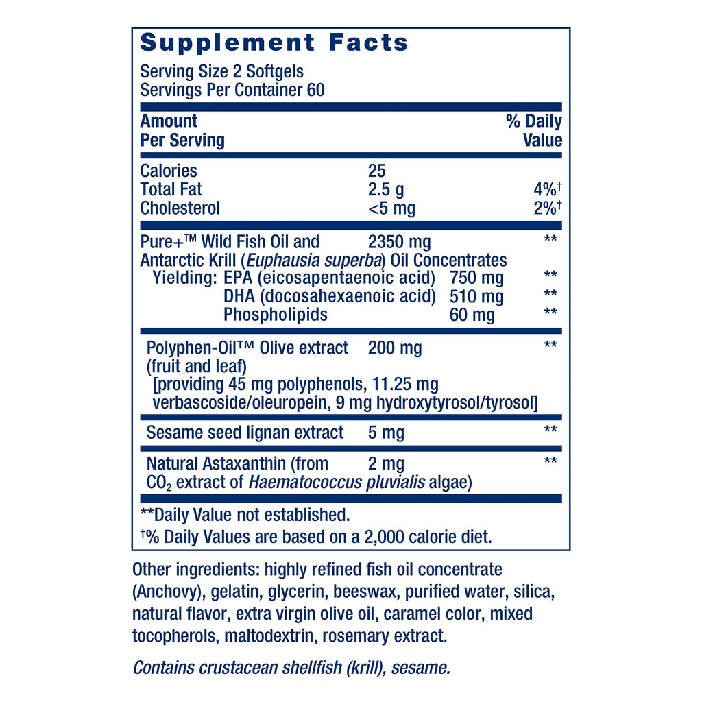 Buy now Life Extension Super Omega-3 Plus EPA/DHA Fish Oil, Sesame Lignans, Olive Extract, Krill & Astaxanthin - Heart, Brain & Joint Health Support - Gluten-Free, Non-GMO - 120 Softgels at indiglob india