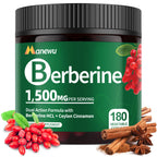 Berberine Supplement HCl 1500mg with Ceylon Cinnamon for Weight* Management