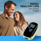 Finger Pulse Oximeter, Fingertip Blood Oxygen Saturation with Pulse Monitor Rechargeable, Accurate Spo2 Reading for Home, Outdoor Sports，Blue