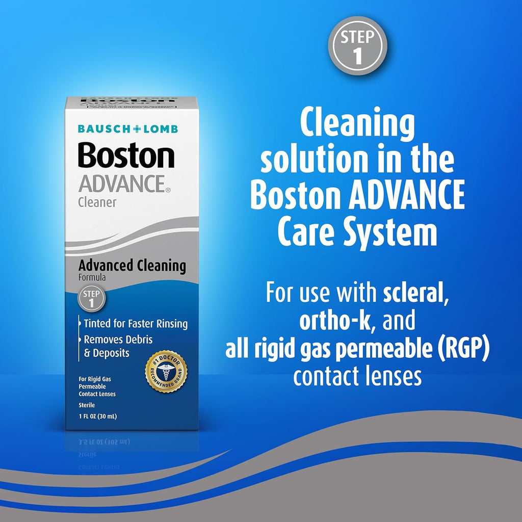 Buy now Boston ADVANCE Contact Lens Cleaning Solution for Rigid Gas Permeable (RGP) Lens, Step 1, Removes Debris & Deposits, 1 Fl Oz at indiglob india