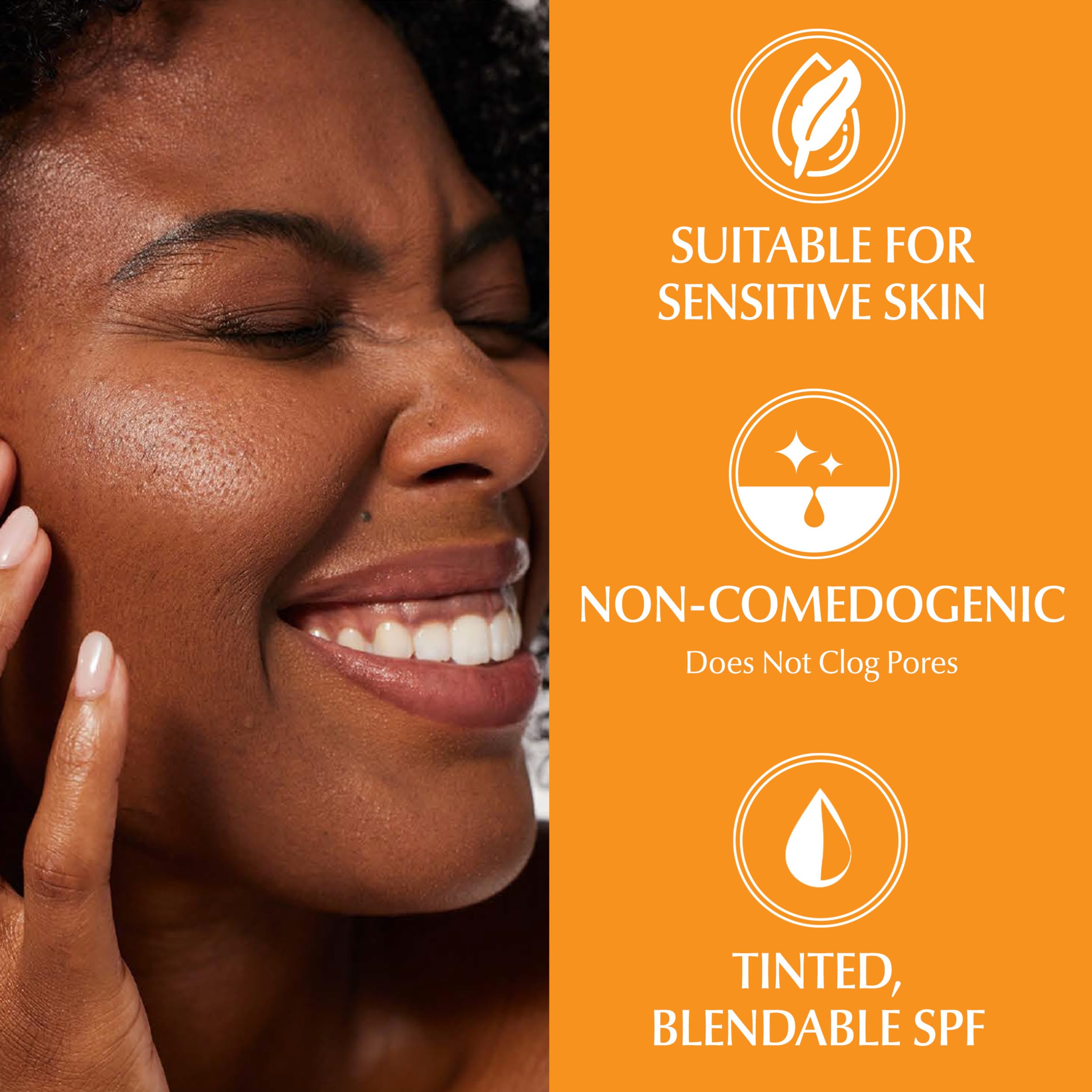 Eucerin Tinted Sensitive Mineral Face Sunscreen Lotion, SPF 35, 1.7 FL OZ | Tinted Sunscreen for Face, SPF 35 Broad Spectrum Sunscreen, Zinc Oxide Protection, All Skin Tones, Non-Comedogenic
