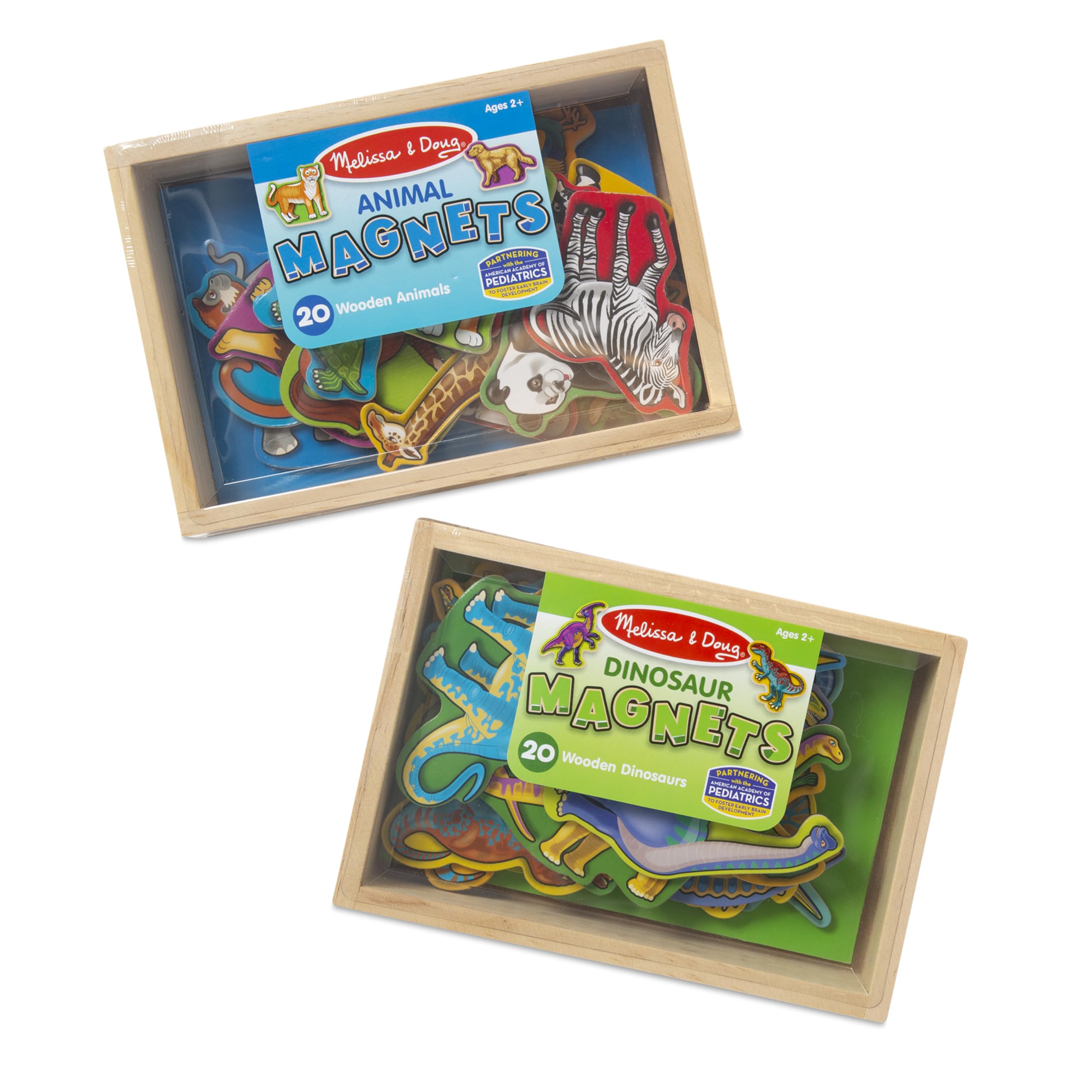 Buy now Melissa & Doug Wooden Magnets Set - Animals and Dinosaurs with 40 Wooden Magnets at indiglob india