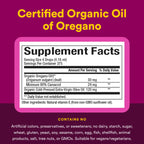 Natural Factors Oil of Oregano - Liquid Antioxidant Support Supplement for Immune Support - Easy Swallow Health Supplement with Non-GMO & Gluten-Free Formula - 2 fl oz (375 Servings)