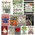 AVOIN colorlife Set of 12 Seasonal Holiday Garden Flags 12x18 Inch