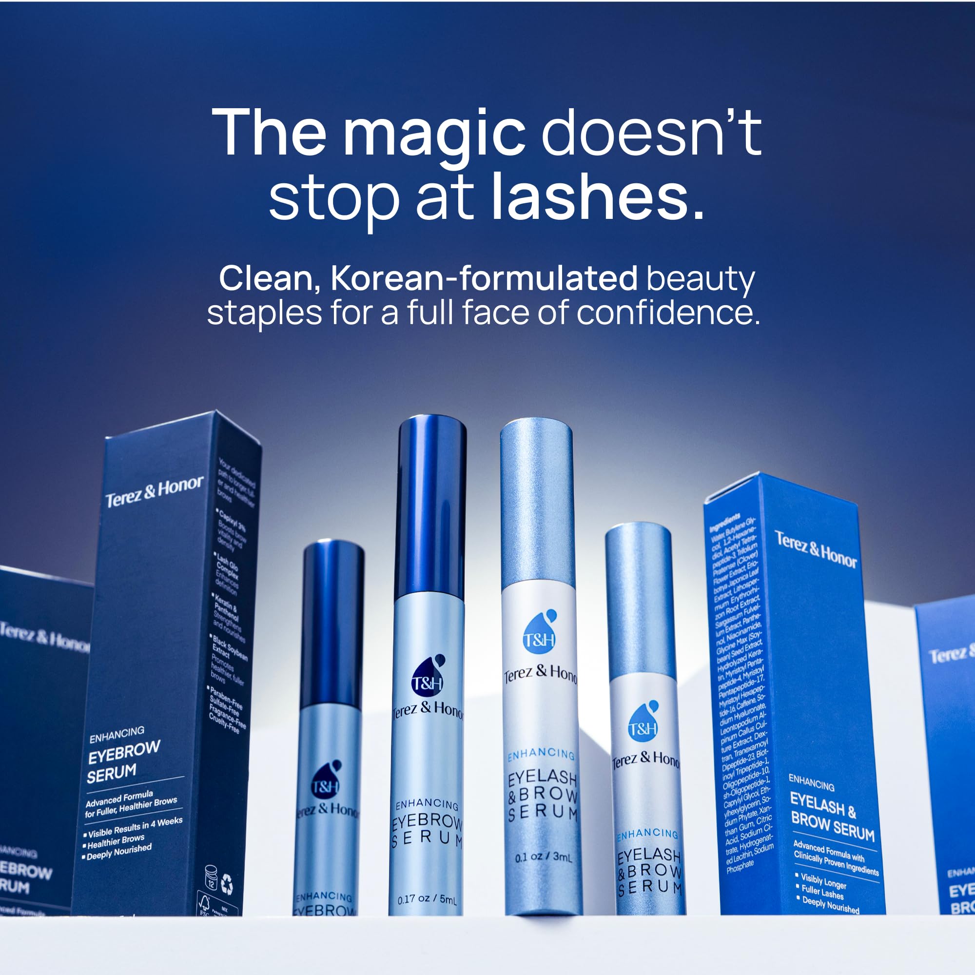Advanced Eyelash Serum for Thicker, Longer Eyelashes and Eyebrows - Grow Luscious Lashes with Brow Enhancer (3mL)