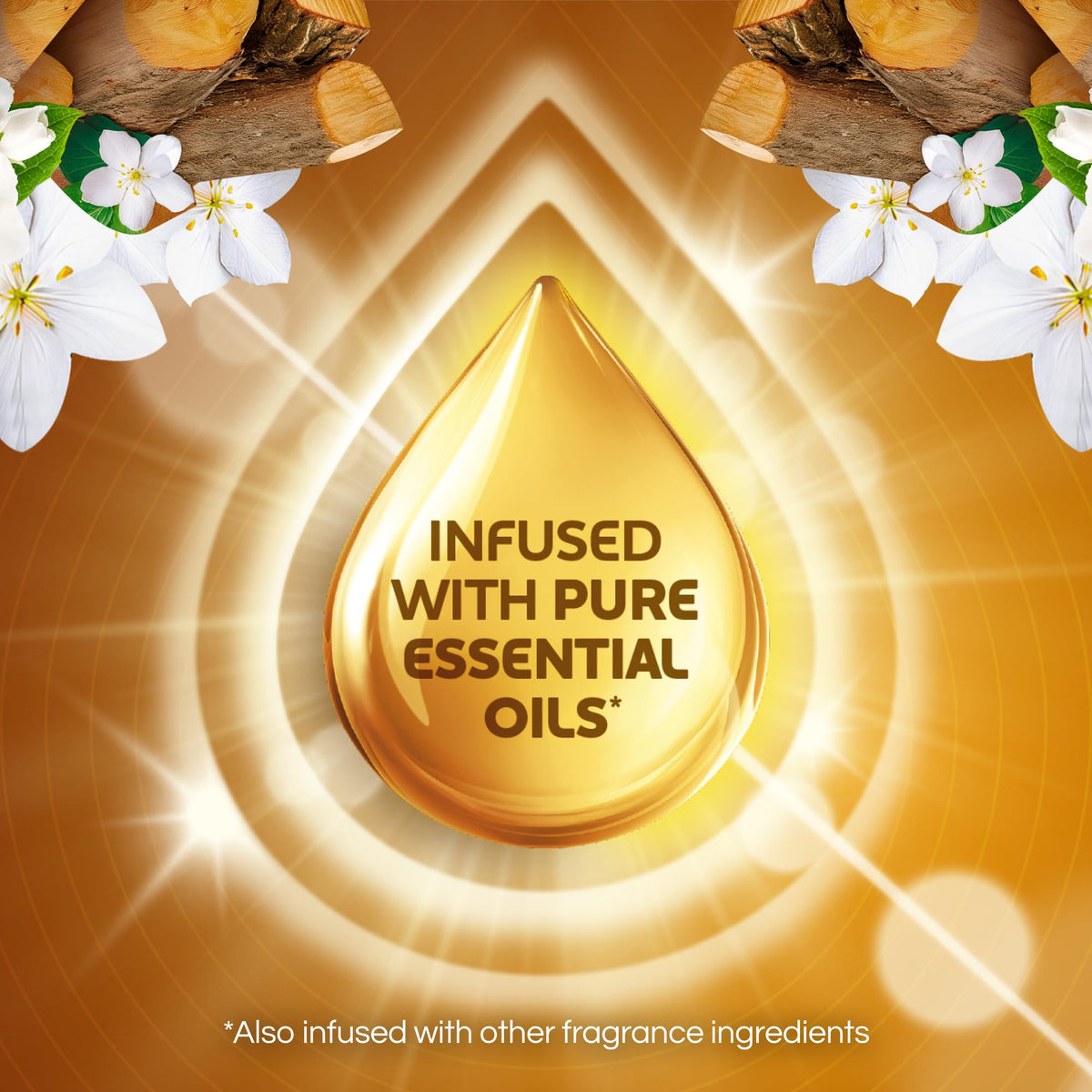 Air Wick Plug-In Scented Oil Refills, Warm Woods & Jasmine, 4 Count