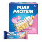 Buy now Pure Protein Chocolate Peanut Caramel Protein Bars â€“ 20g Protein, 3g Sugar, 190 Calories (12 count) Low Sugar* High Protein Snack - Gluten Free - Perfect for a Healthy Snack Birthday Cake at indiglob india