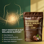 18-in-1 Black Walnut Wormwood - Herbal Wellness Blend with Clove, Garlic, Turmeric, Pumpkin Seed, Oregano, Berberine & More, Daily Digestive & Gut Balance Support Supplement - 90 Softgels