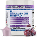 5,500mg L Arginine + 1,100mg Citrulline | Nitric Oxide Booster |Supports Pre Workout Energy, Blood Flow & Circulation, Grape (30 Servings)