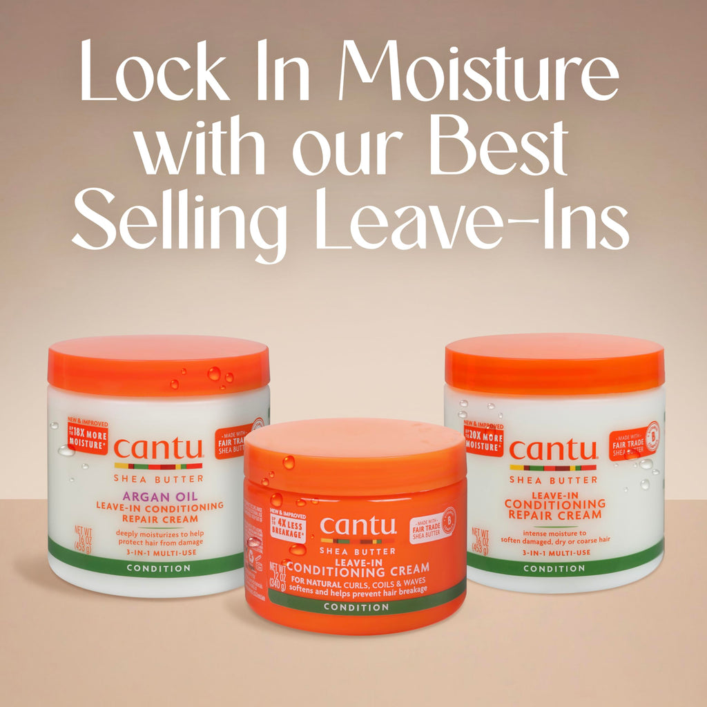 Cantu Argan Oil Leave in Conditioning Repair Cream, 16 Ounce