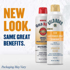 Gold Bond No Mess Clear Invisible Body Powder Spray, 7 oz., Absorbs Odor-Causing Sweat (Pack of 2)