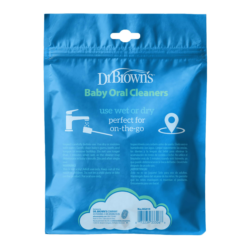 Dr. Brown's Baby Oral Cleaners, 0m+, 60 Count