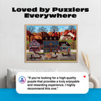 Buy now Buffalo Games – Charles Wysocki Valley Farm Street 1000 Piece Jigsaw Puzzle for Adults, Classic Americana Artwork with Full-Color Poster at indiglob india