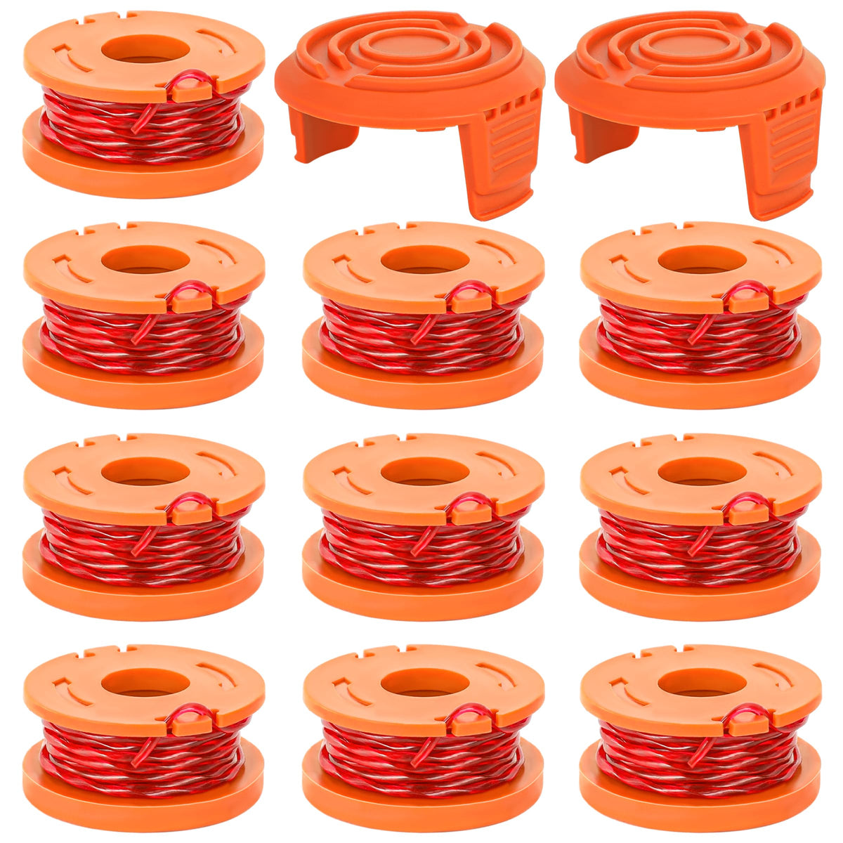 12 Pack Trimmer Spool Line for Worx , WA0010 Replacement Weed Wacker String
