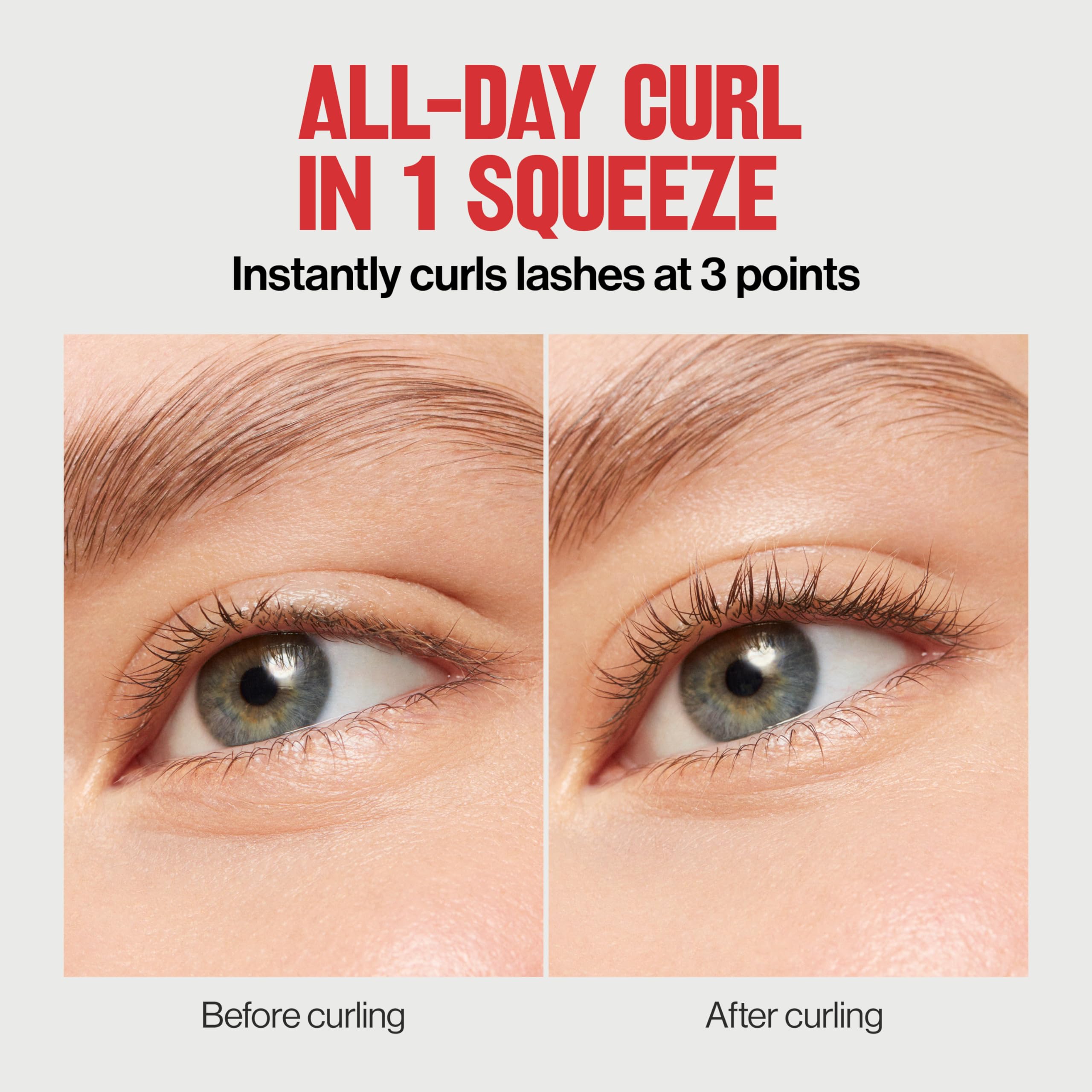 Buy now Revlon Triple-Stepped Lash Curler, Eyelash Lift For a Super-Curled Look in One Squeeze, 3-Tiered Pads for Gentle, Tug-Free Curling, 1 Count at indiglob india
