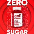 Goli Zero Sugar Apple Cider Vinegar Gummies, 60 Count Each (3 Pack, 180 Total) – ACV with Vitamin B12 & Probiotics, No Sugar Alcohols, Vegan, Keto & Gluten Free
