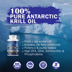 Dr. JOEL'S MOM NUTRIX Antarctic Krill Oil Supplement - 150 Softgels - High Absorption EPA, DHA, Astaxanthin & Phospholipid - No Fishy Aftertaste Like Fish Oil - Made in USA