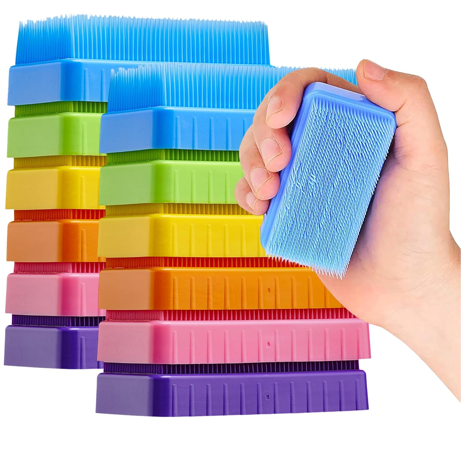 Buy now Special Supplies Sensory Brush Therapressure Therapy Brush for Occupational and Sensory Brushing, Stimulating, Calming Tools for Kids and Adults, Soft Flexible Bristles, Latex Free (Colored 12-Pack) Colored 12-Pack at indiglob india