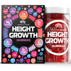 BIOTEQUELAB Height Growth Increase Gummies Vitamins, Grow Tall Supplement, Calcium, Magnesium, Zinc, Ashwagandha, Glucosamine Multivitamin for Teens, Kids, 120 Gummies