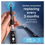 Buy now Oral-B iO Ultimate Cleaning Electric Toothbrush Heads, 8 Pieces, Ultimate Tooth Cleaning, Toothbrush Attachment for Oral-B Toothbrushes, Letterbox Enabled Packaging, Black at indiglob india
