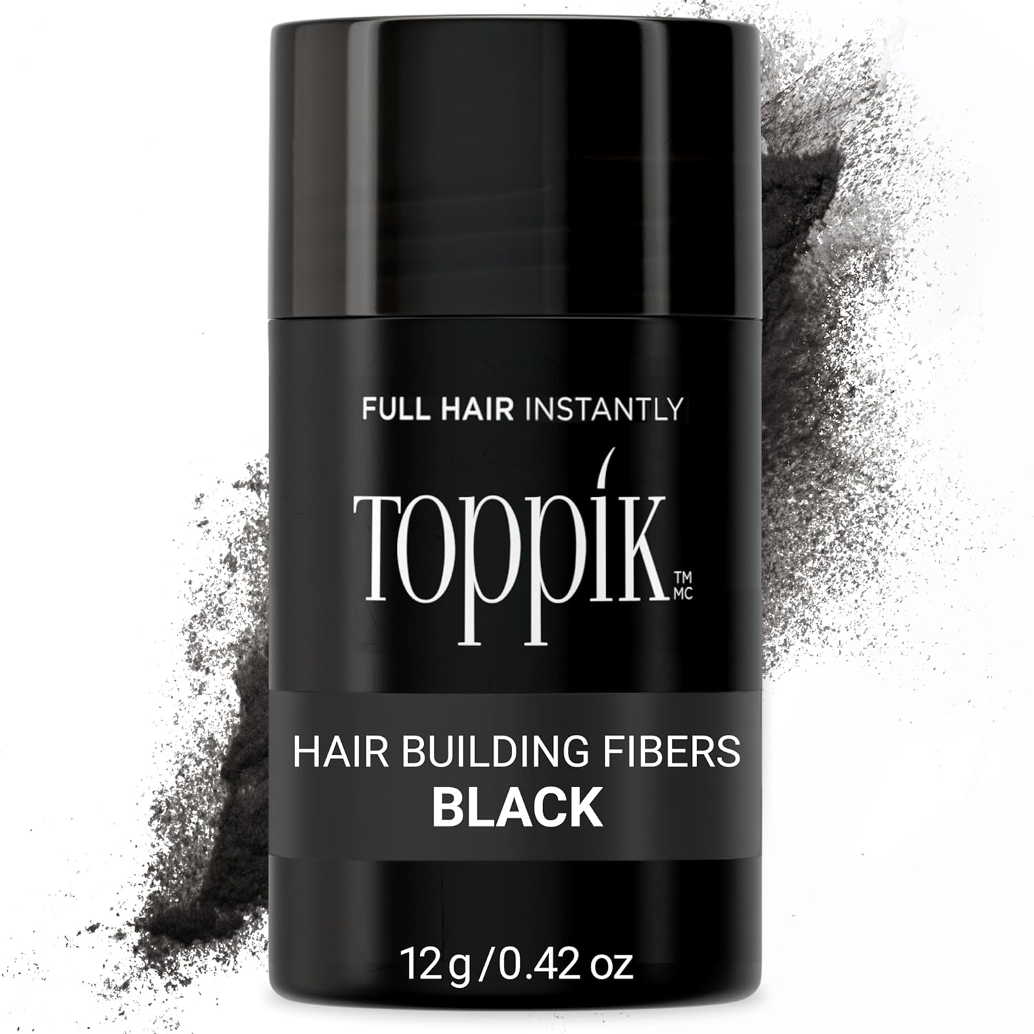 Buy now Toppik Hair Building Fibers, Fill In Fine or Thinning Hair Instantly Thicker, Fuller Looking Hair 9 Shades,4 size options Black Medium 12g at indiglob india