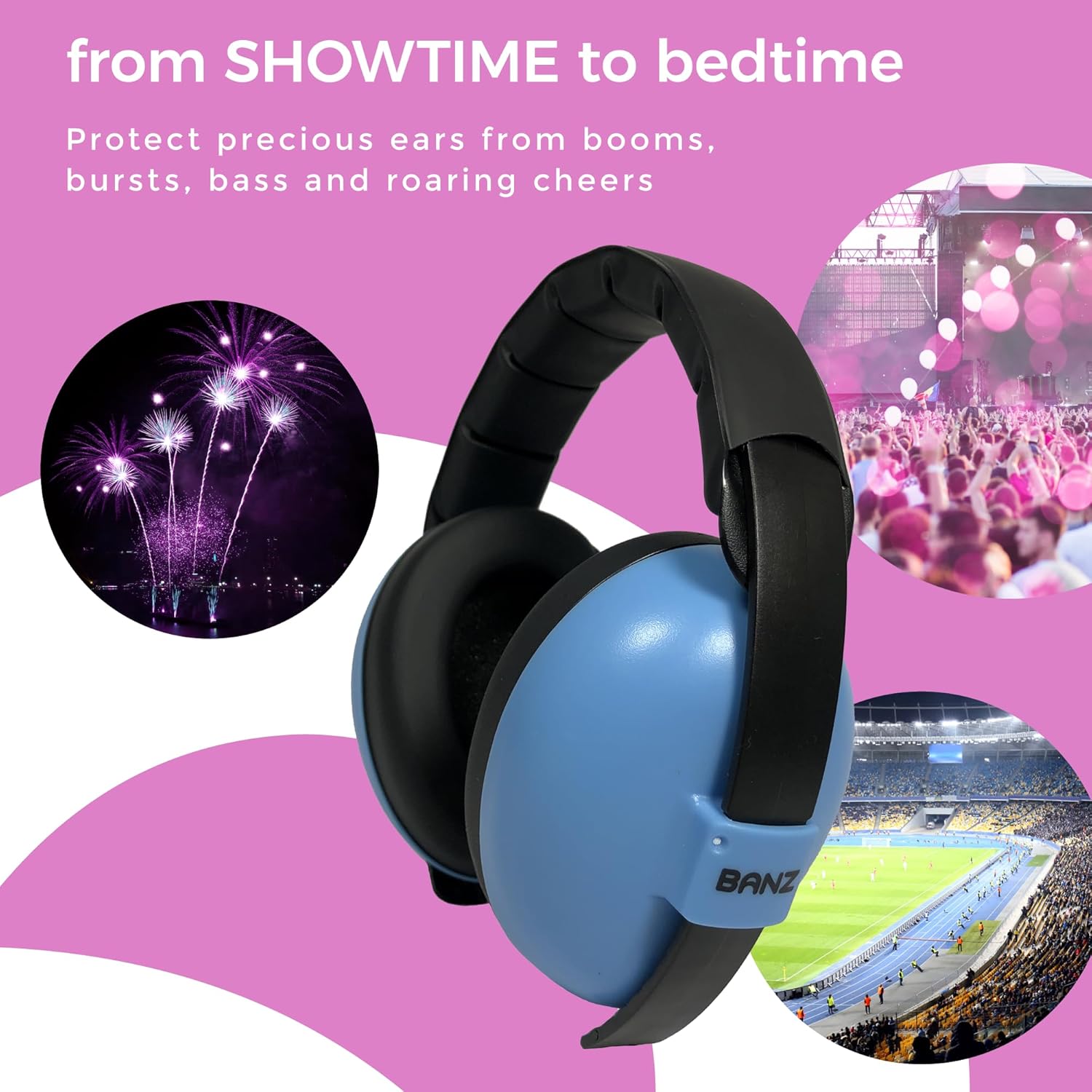 Buy now Banz Bubzee Baby Headphones for Noise Protection - Baby Ear Muffs, Newborn Infant & Toddler, 0 to 36 Months, Adjustable at indiglob india