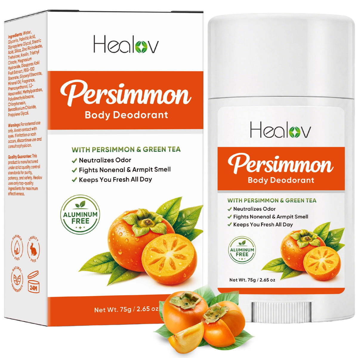 Persimmon Deodorant – All-Natural Whole Body Deodorant for Women and Men
