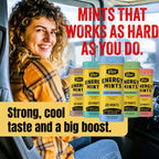 Viter Energy Caffeine Mints 40mg Variety Pack, Sugar Free, 5 Tins, 100ct