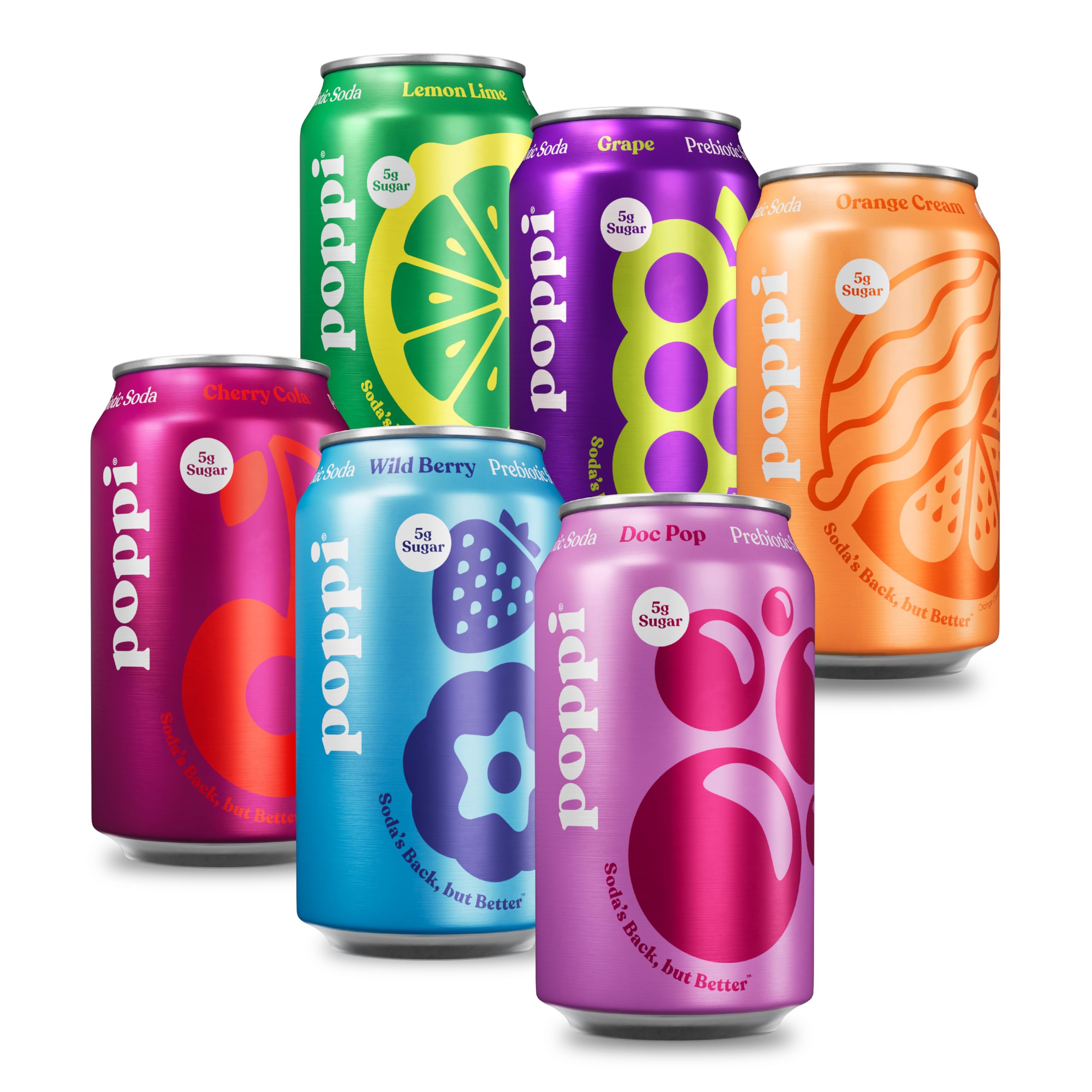 Buy now Poppi Sparkling Prebiotic Soda Beverage with Apple Cider Vinegar, Seltzer Water and Fruit Juice, The Classics Variety Pack, 12 Fl Oz, Pack of 12, Packaging May Vary (Variety) Crowd Pleasers at indiglob india