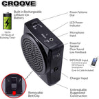 Buy now Croove Rechargeable Voice Amplifier, with Waist/Neck Band and Belt Clip, 20 Watts. Very Comfortable Headset at indiglob india