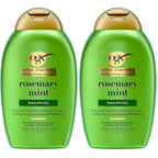 OGX Extra Strength Refreshing Scalp + Rosemary Mint Shampoo, Clarifying Shampoo for Oily Hair Visibly Helps Remove Oil & Residue to Clear Away Buildup, Sulfate-Free Surfactants, 13 fl. oz