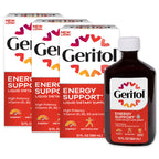 Geritol Liquid Vitamin and Iron Supplement, Energy Support Vitamins, Contains High Potency B-Vitamins and Iron, Easy to Swallow, No Artificial Sweeteners, Non-GMO, 12 Oz (Pack of 2)