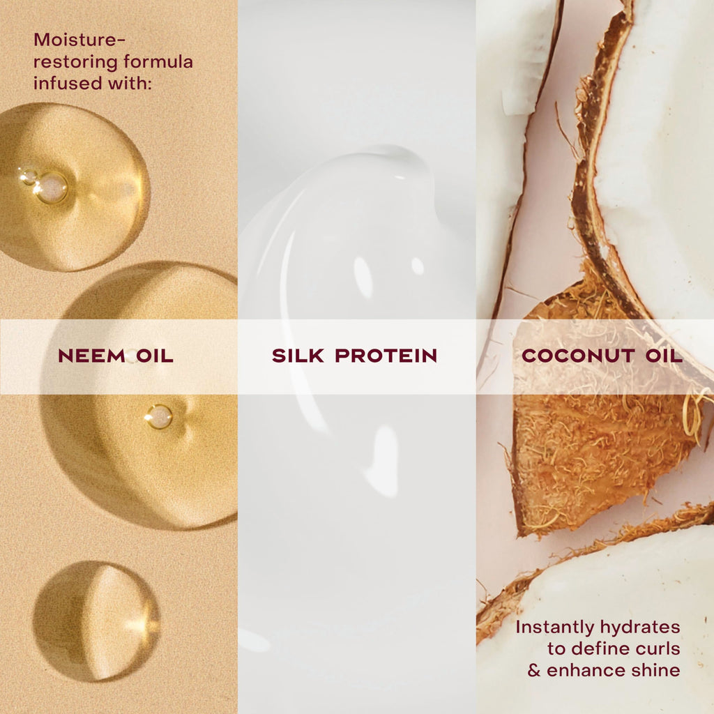 Shea Moisture Curl Enhancing Smoothie Hair Cream for Thick, Curly Hair Coconut and Hibiscus Sulfate Free and Paraben Free Curl Cream 20 oz | For curly hair - moisturizes, defines curls, and reduces frizz with Coconut Oil, Neem Oil and Silk Protein.