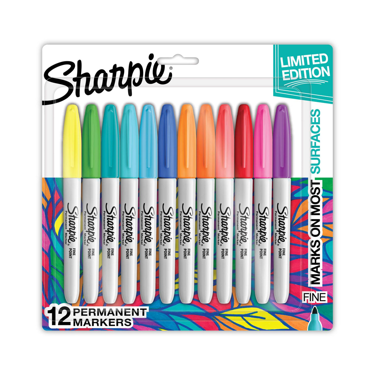 Sharpie Permanent Markers, Fine Point Markers Limited Edition Variety Pack, Assorted Colors, 12 Count