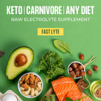 Fast Lyte Fasting Electrolyte Supplement Powder | No Sugar Unflavored Raw Electrolytes | 25% RDI Magnesium and Potassium with Trace Minerals | Carnivore & Keto Friendly | Sugar Free Fasting Salts