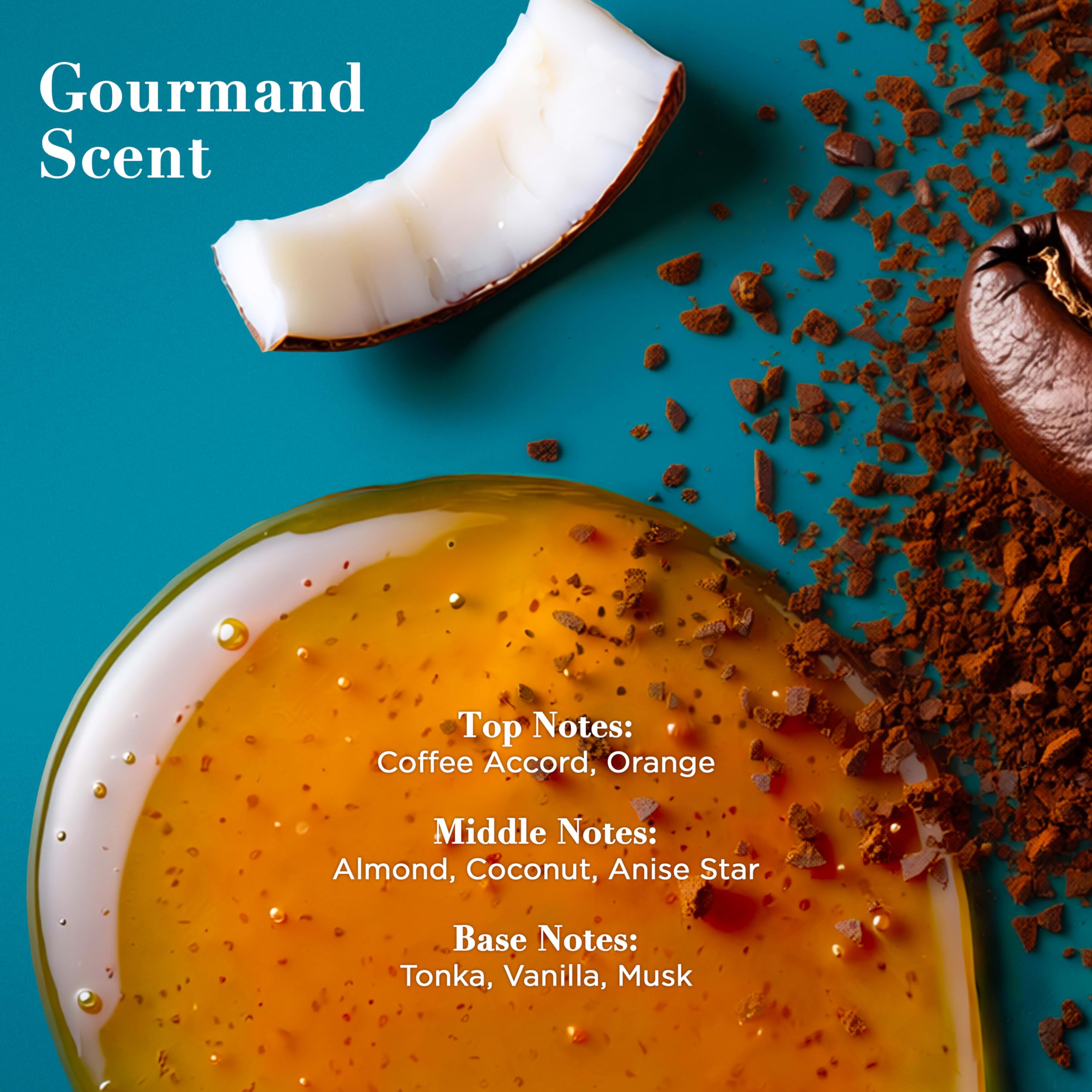 OGX Smoothing + Coconut Coffee Body Scrub, 19.5 fl oz | Infused with Arabica Coffee & Coconut Oil, Exfoliating, Hydrating Body Wash, Dry Skin, Paraben-Free, Sulfate-Free Surfactants