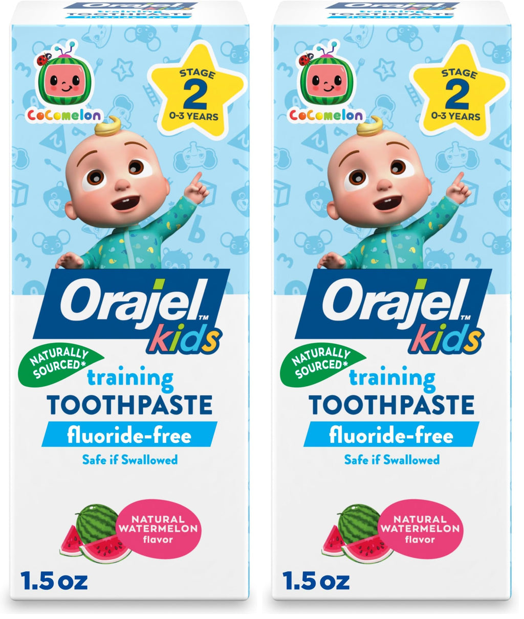 Buy now Orajel Kids CoComelon Training Toothpaste Fluoride-Free; #1 Pediatrician Recommended Fluoride-Free Toothpaste*, 1.5oz Tube at indiglob india