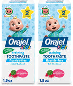 Buy now Orajel Kids CoComelon Training Toothpaste Fluoride-Free; #1 Pediatrician Recommended Fluoride-Free Toothpaste*, 1.5oz Tube at indiglob india