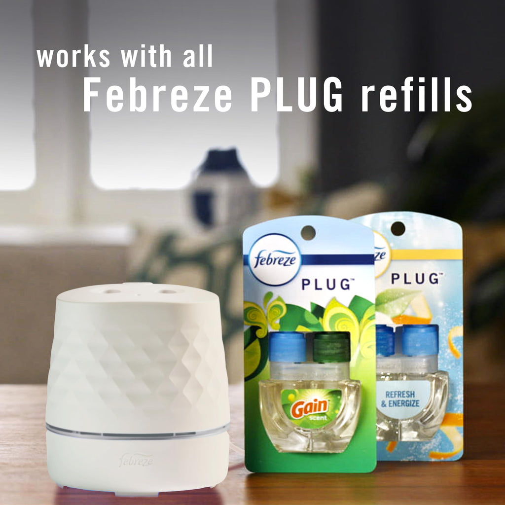 Starter Kit, Oil Diffuser, Air Freshener Plug in, Continuous Scent Device + 1 Refresh & Energize Refill