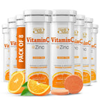 SIGNIFY NATURE Vitamin C 1000mg Effervescent Tablets with Zinc, 20CT | Potent Immune Support with Zinc, Sugar-Free & Vegan, Dissolvable Fizzy Tablet, Water Soluble, Easy Daily Vitamin C Boost