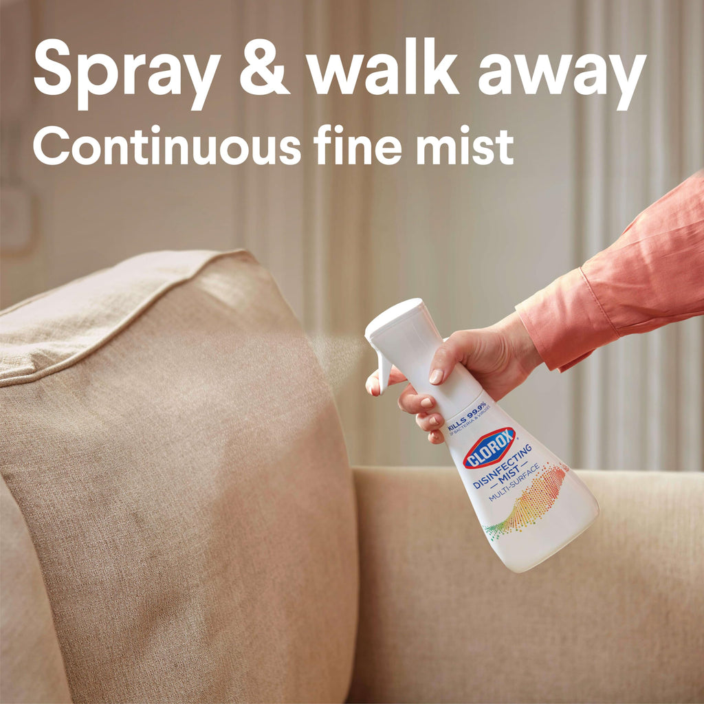 Buy now Clorox Disinfecting Mist, Lemongrass Mandarin, Household Essentials, 3 Refills, 16 Fl Oz Each at indiglob india