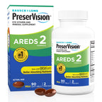 PreserVision AREDS 2 Eye Vitamins Lutein Zeaxanthin Supplement 90 Softgels | #1 eye doctor recommended brand1, AREDS 2 formula, lutein, zeaxanthin, vitamin C, zinc, macular support*, easy-swallow