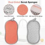 Kitchen Sponges for Washing Dishes, 1 Inch Thick Dual-Sided Dish Sponge