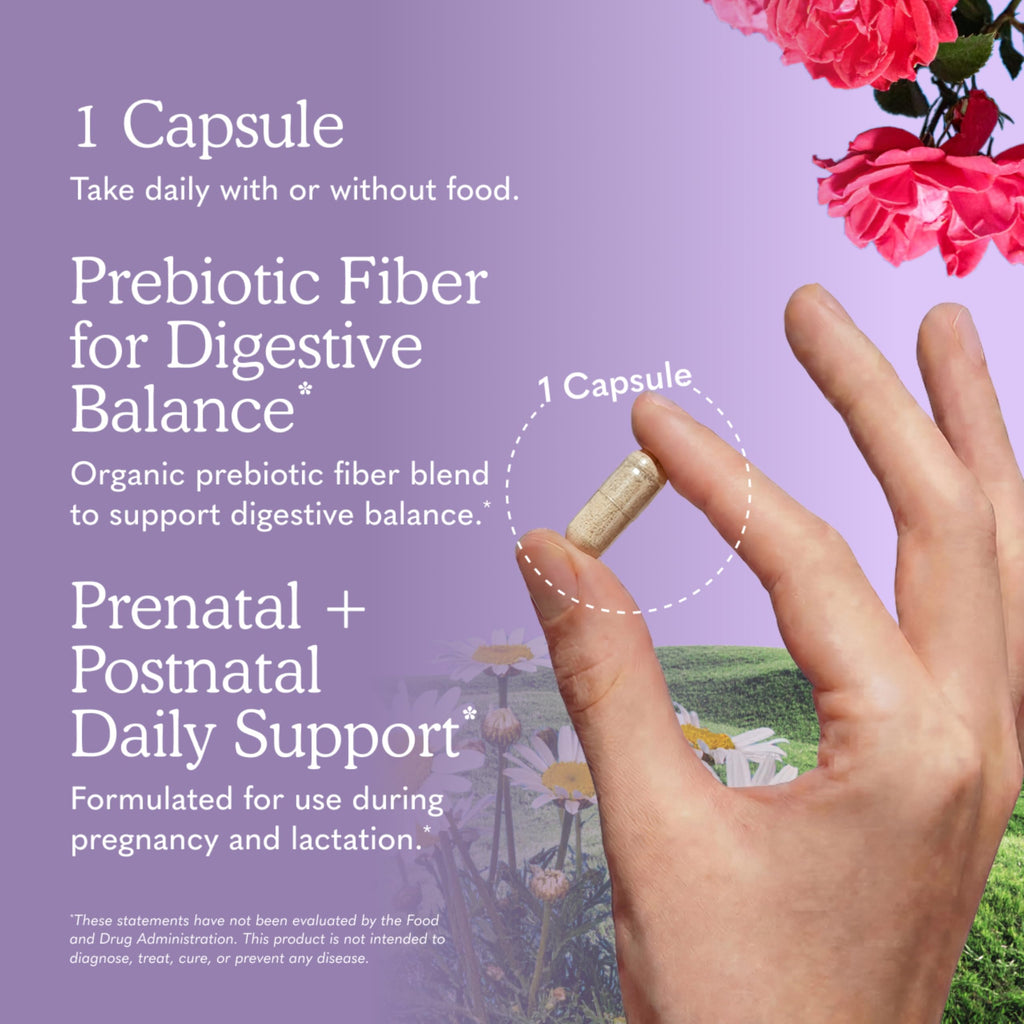 Garden of Life Dr. Formulated Probiotics Once Daily Prenatal - Acidophilus and Bifidobacteria Probiotic Support for Mom and Baby – Shelf Stable - Gluten, Dairy, and Soy-Free - 30 Vegetarian Capsules